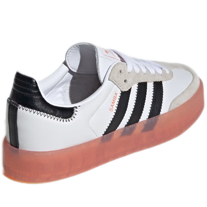 Women's Adidas Sambae Shoes - Cloud White/Core Black/Semi Coral