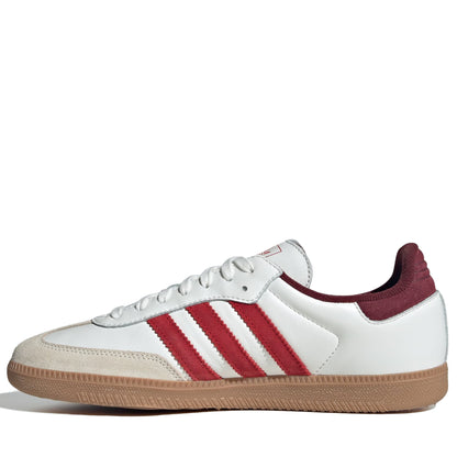 Men's Adidas Samba OG Shoes - White/Scarlet/Shadow Red