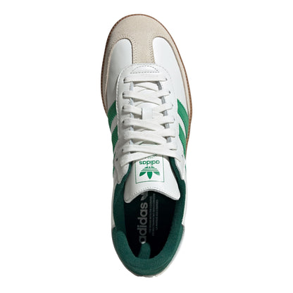 Men's Adidas Samba OG Shoes - White/Green