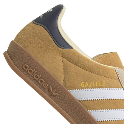 Men's Adidas Gazelle Indoor Shoes - Oat/White/Shadow Navy