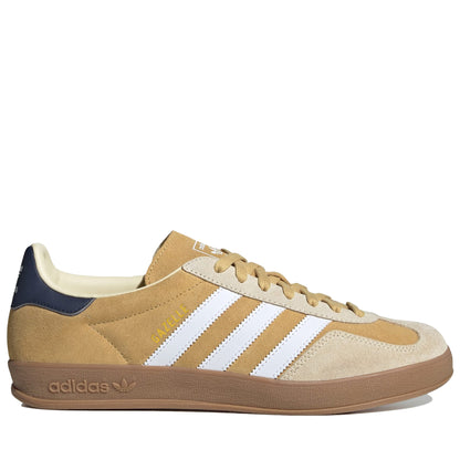 Men's Adidas Gazelle Indoor Shoes - Oat/White/Shadow Navy