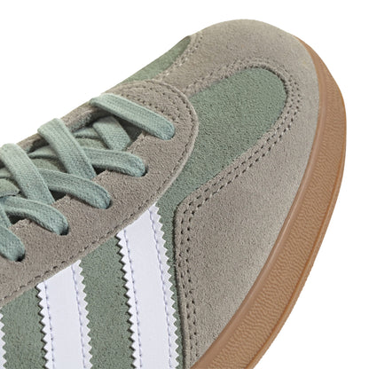 Men's Adidas Gazelle Indoor Shoes - Silver Pebble/Silver Green/White