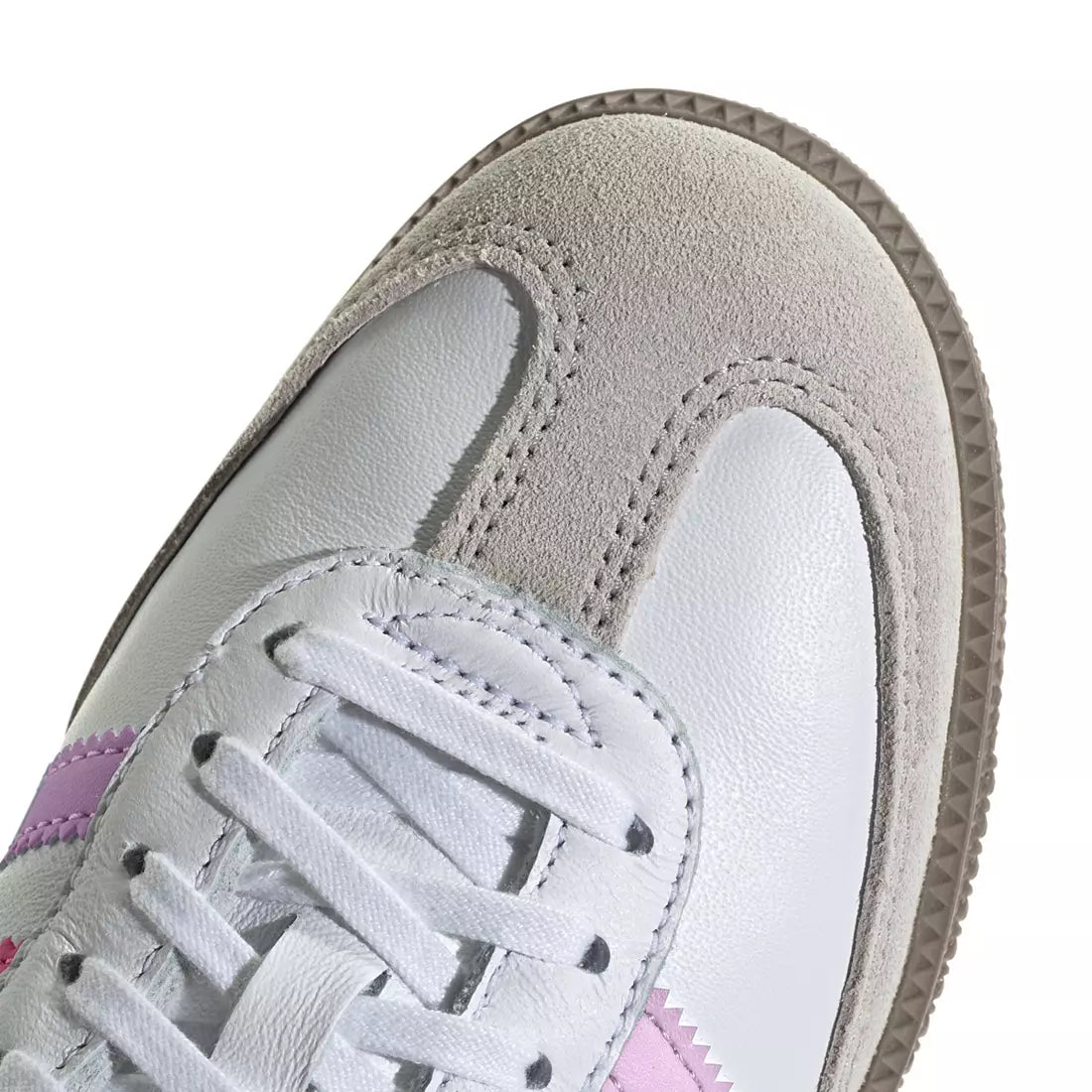 Grade School Adidas Samba OG Shoes - White/Pink/Purple