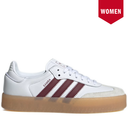 Women's Adidas Sambae Shoes - Cloud White / Shadow Red / Off White