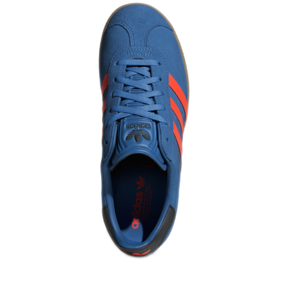 Grade School Adidas Gazelle Shoes - Focus Blue / Solar Orange / Core Black