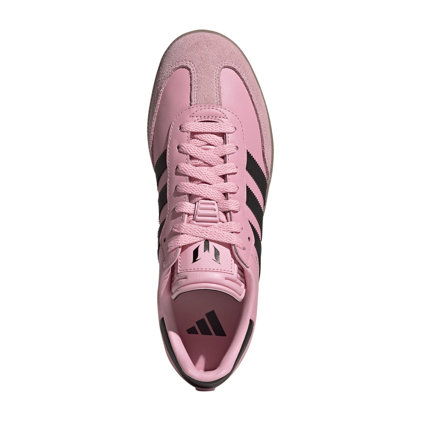 Men's Adidas Samba Messi - Light Pink/Black/Gum - Top View