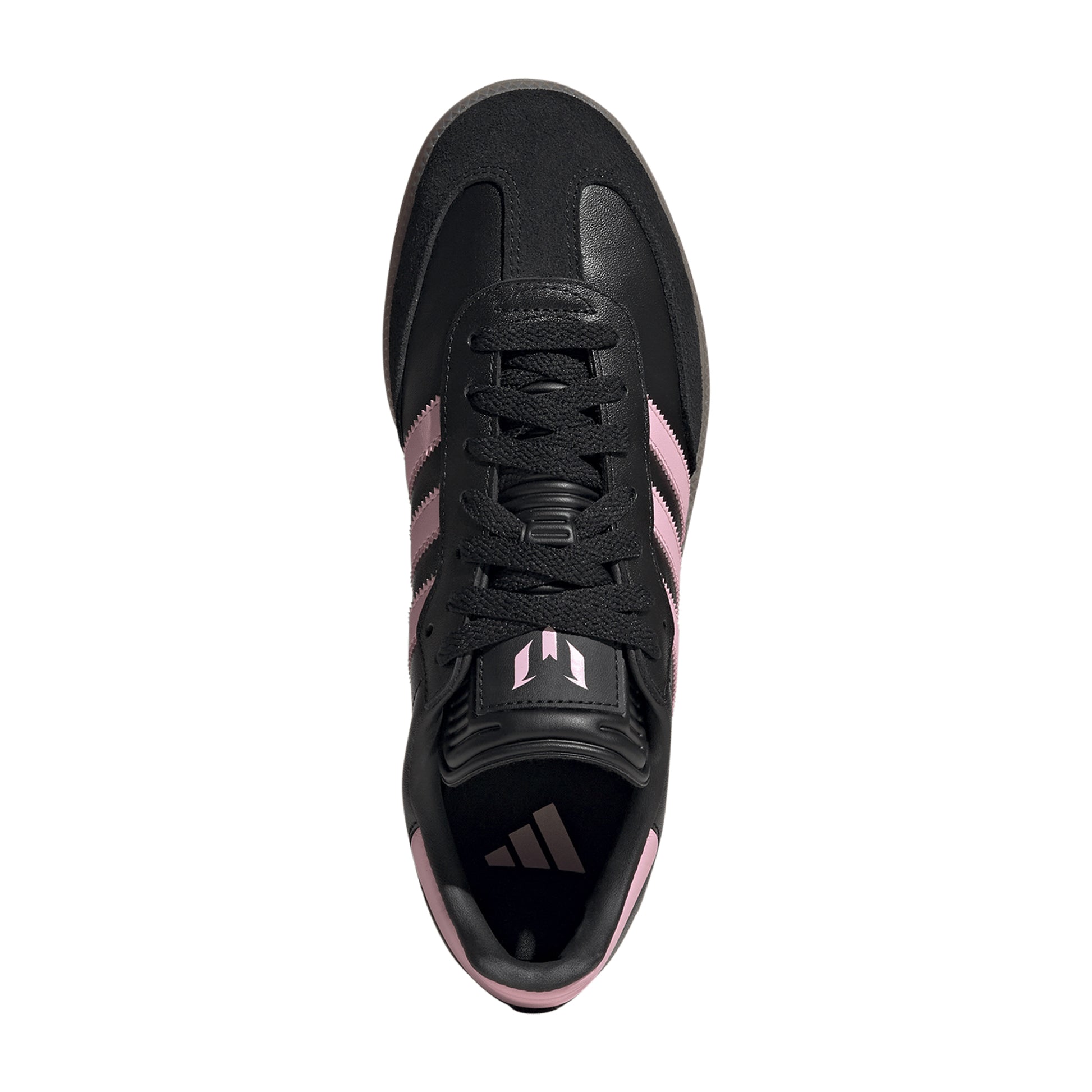 Men's Adidas Samba Messi - Black/Light Pink/Gum - Top View