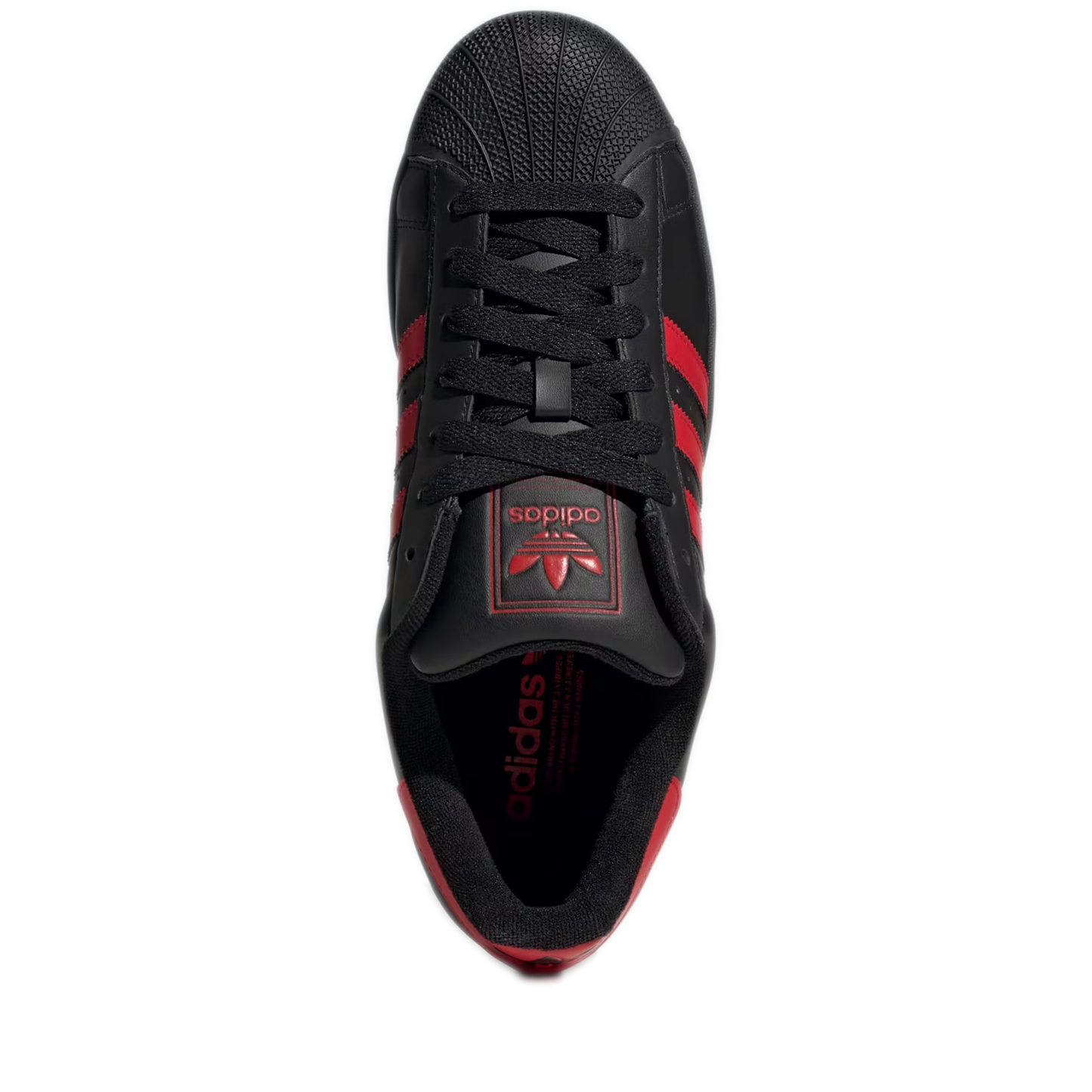 Men's Adidas Superstar II Shoes - Core Black / Better Scarlet / Core Black