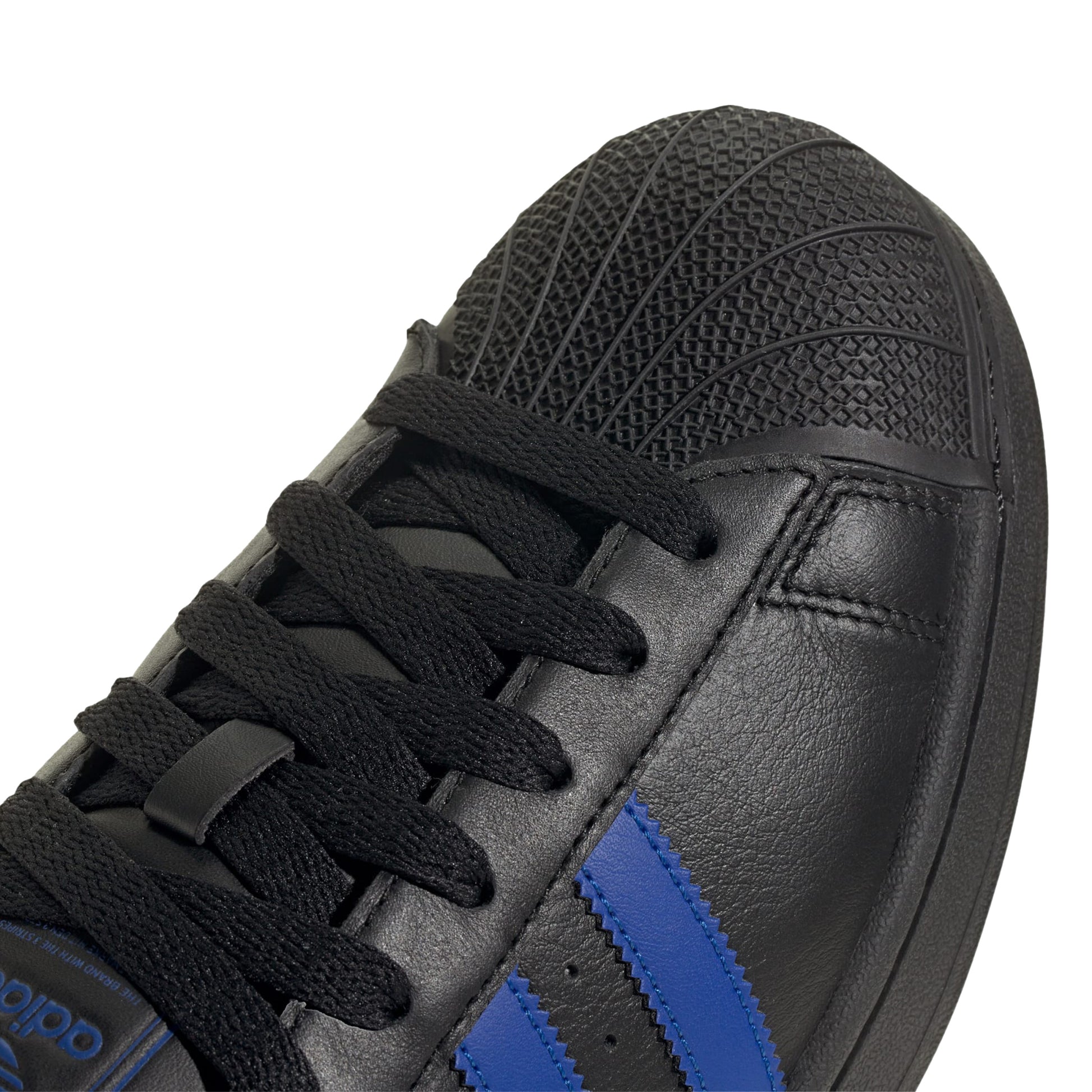 Men's adidas Superstar II Shoes - Black/Blue 9 Men's adidas Superstar II Shoes - Black/Blue 9