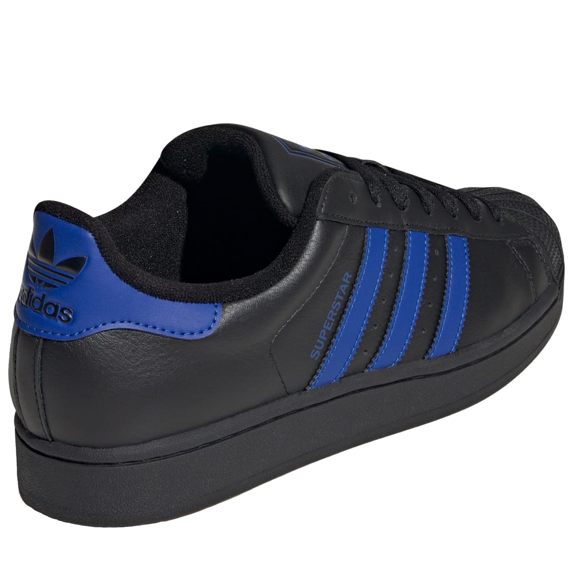 Men's adidas Superstar II Shoes - Black/Blue 9 Men's adidas Superstar II Shoes - Black/Blue 9