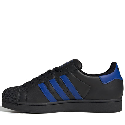 Men's Adidas Superstar II Shoes - Black/Blue