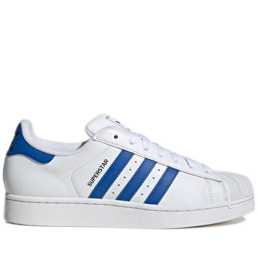 Men's Adidas Superstar II Shoes - Cloud White / Blue / Core Black