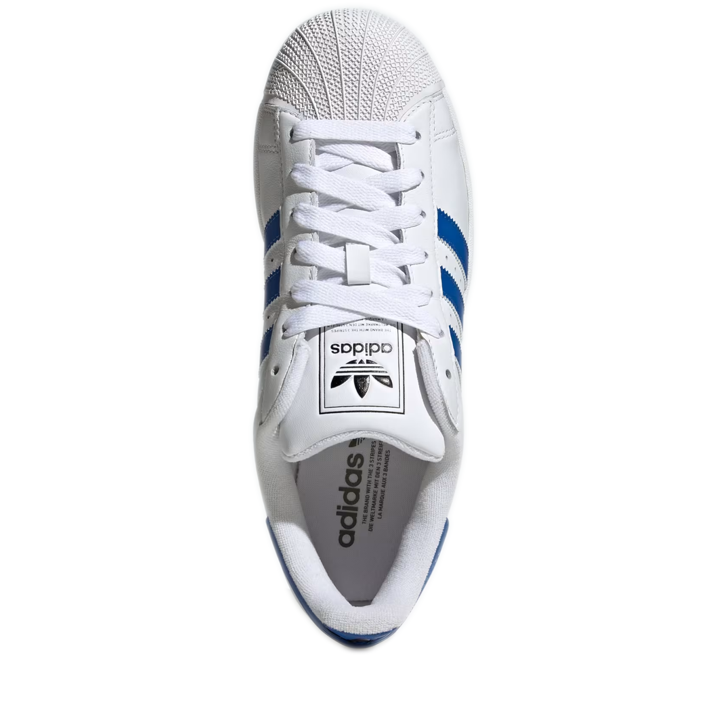 Men's Adidas Superstar II Shoes - Cloud White / Blue / Core Black