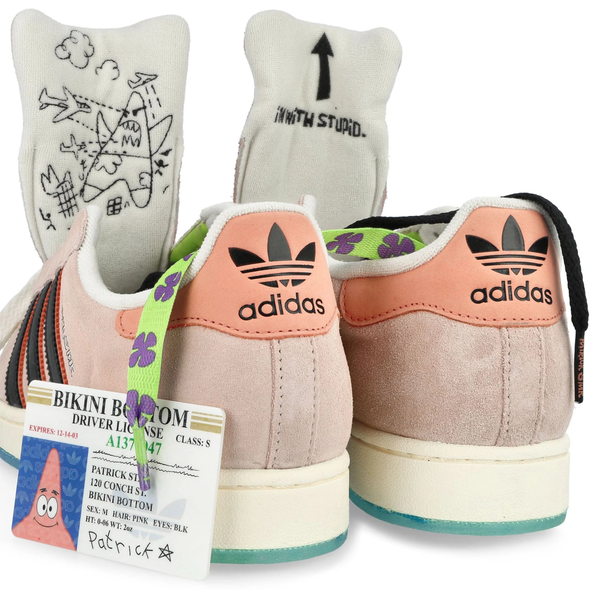 Grade School Adidas x SpongeBob Superstar Patrick Star Cool J's Miami online Grade School Adidas x SpongeBob Superstar Patrick Star Cool J's Miami online