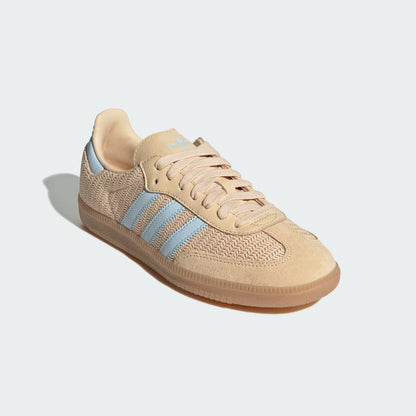 Women's Adidas Samba OG - Black/Sand Strata/Sky Tint