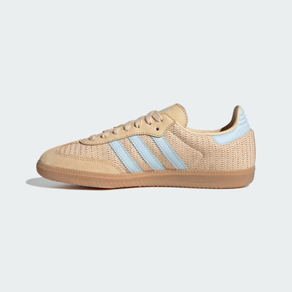 Women's Adidas Samba OG - Black/Sand Strata/Sky Tint