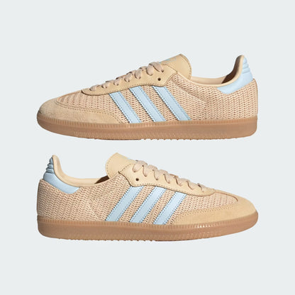 Women's Adidas Samba OG - Black/Sand Strata/Sky Tint