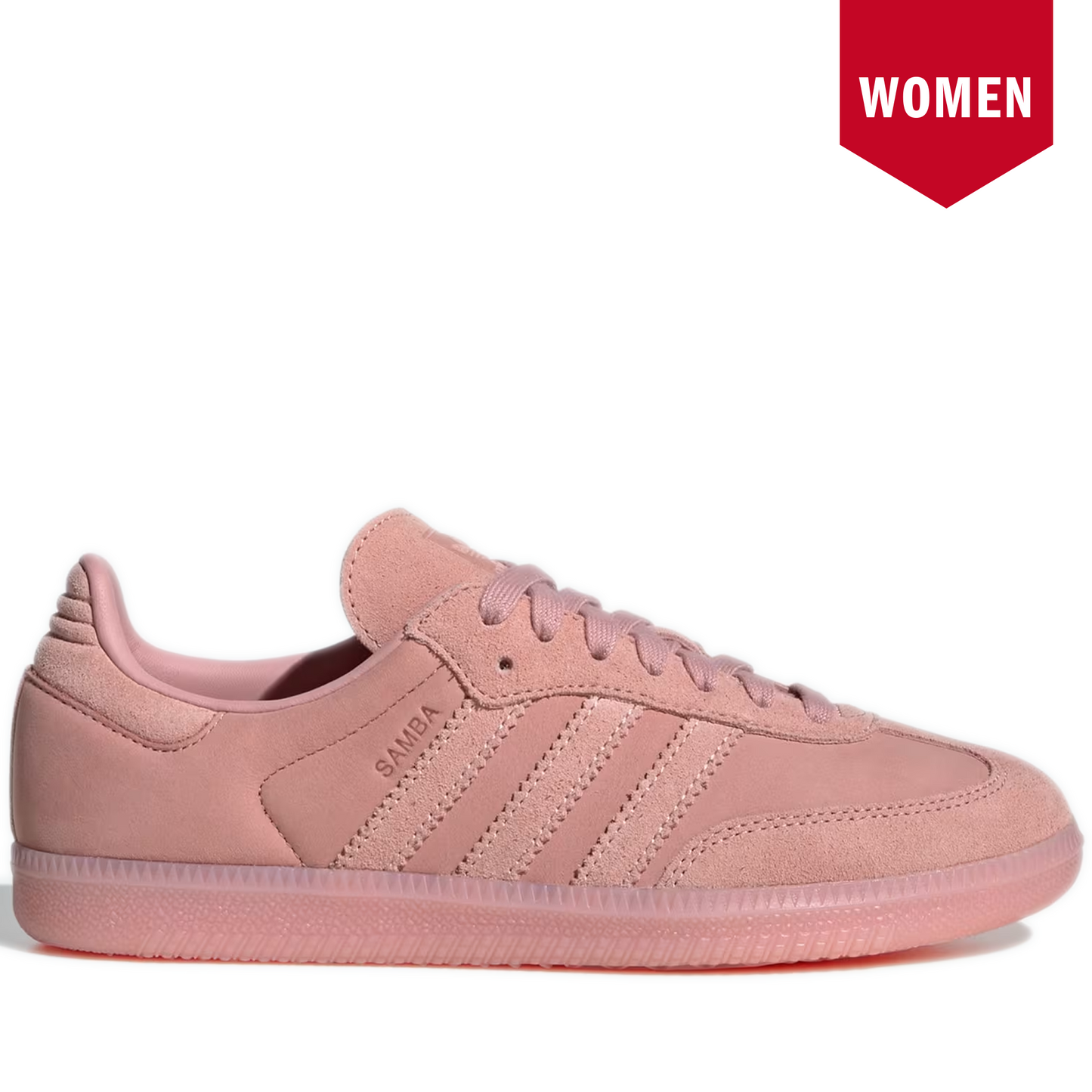 Women's Adidas Samba OG Shoes - Wonder Mauve / Wonder Mauve / Wonder Mauve - Side