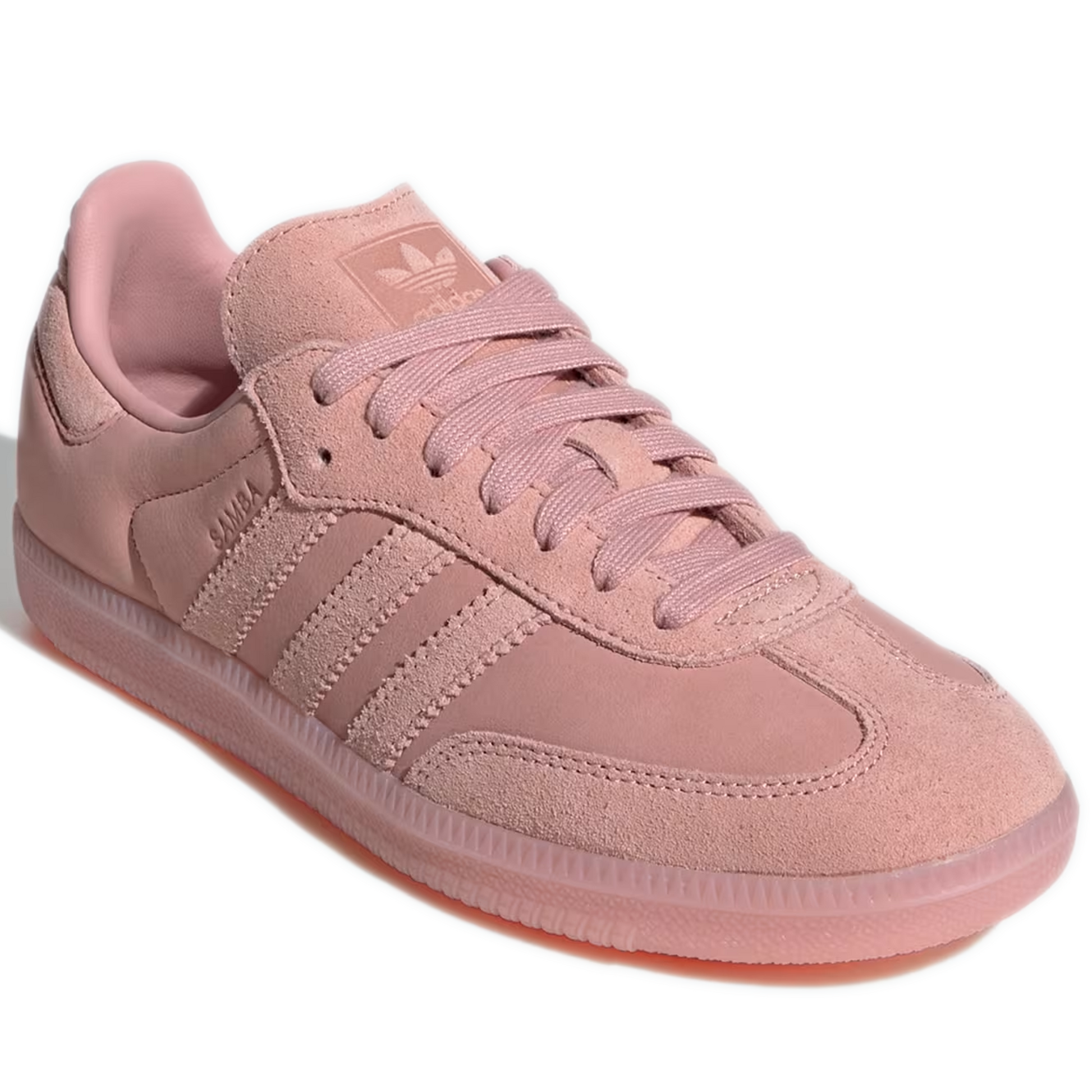 Women's Adidas Samba OG Shoes - Wonder Mauve / Wonder Mauve / Wonder Mauve - Front Side