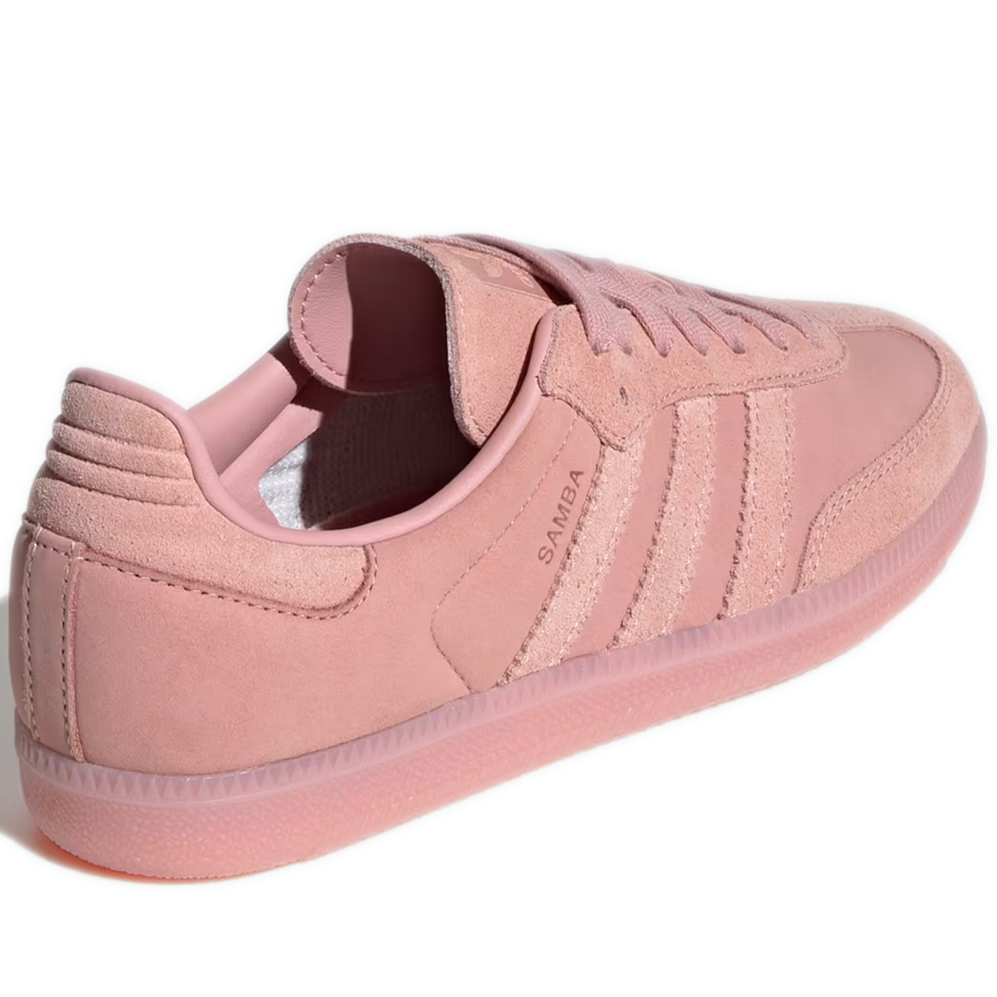 Women's Adidas Samba OG Shoes - Wonder Mauve / Wonder Mauve / Wonder Mauve - Heel Side