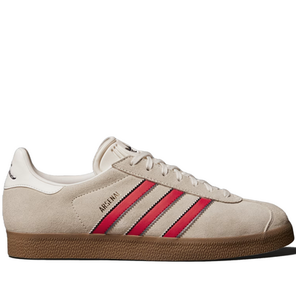 Men's Adidas Gazelle Arsenal Terrace Icons Shoes - Off White/Better Scarlet/Night Sky