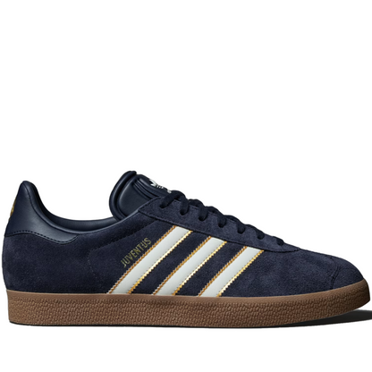Men's Adidas Gazelle Juventus Terrace Icons Shoes - Legend Ink/Off White/Dark Football Gold