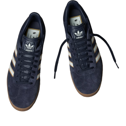 Men's Adidas Gazelle Juventus Terrace Icons Shoes - Legend Ink/Off White/Dark Football Gold