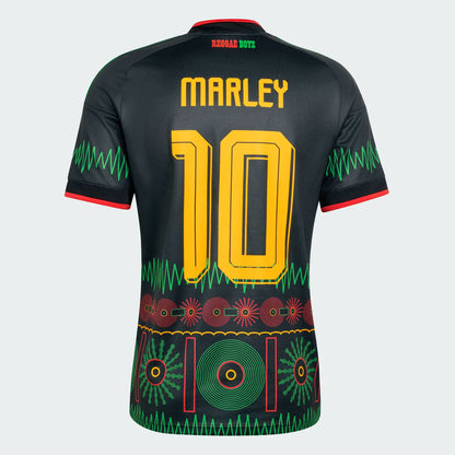 Men's Adidas Jamaica x Bob Marley Away Jersey - Black/Multicolor
