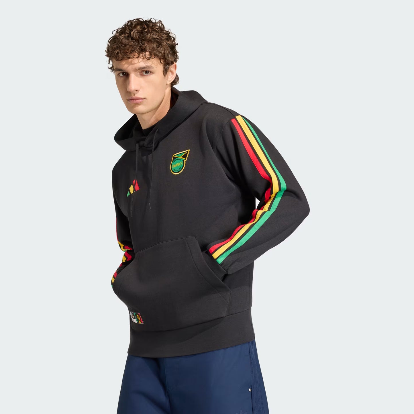 Men's Adidas Jamaica x Bob Marley DNA Fleece Hoodie - Black