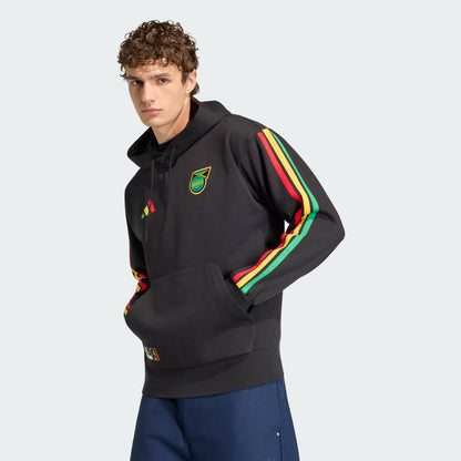 Men's Adidas Jamaica x Bob Marley DNA Fleece Hoodie - Black