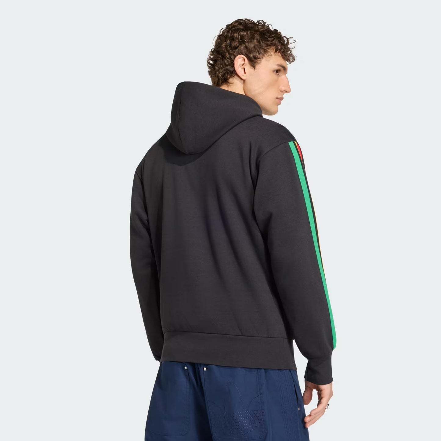 Men's Adidas Jamaica x Bob Marley DNA Fleece Hoodie - Black