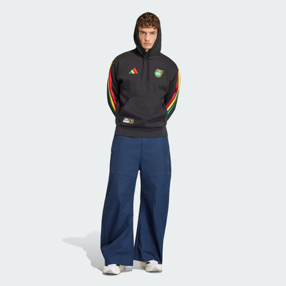 Men's Adidas Jamaica x Bob Marley DNA Fleece Hoodie - Black