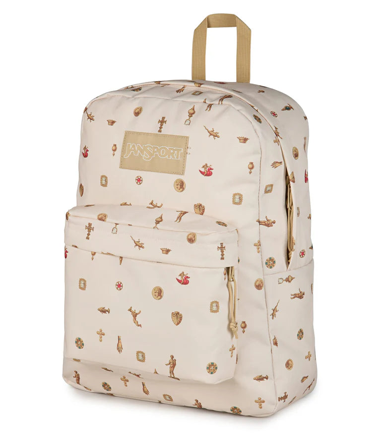 JanSport SuperBreak Plus Backpack - Gilded Relics / Moon Flower