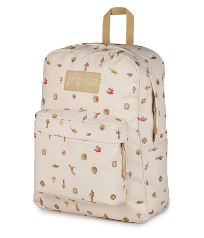 JanSport SuperBreak Plus Backpack - Gilded Relics / Moon Flower