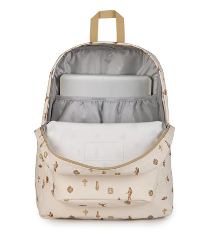 JanSport SuperBreak Plus Backpack - Gilded Relics / Moon Flower