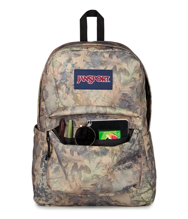JanSport SuperBreak Plus Backpack -  Bogcore Camo Brown