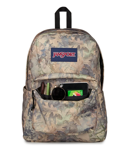 JanSport SuperBreak Plus Backpack -  Bogcore Camo Brown