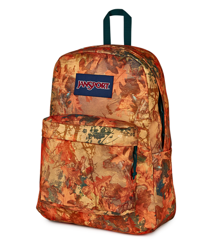 JanSport SuperBreak Plus Backpack -  Bogcore Camo Orange