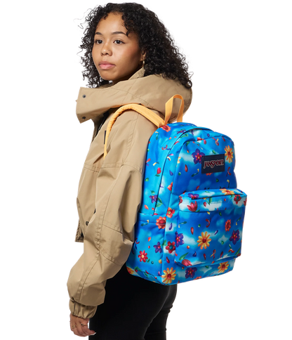 JanSport SuperBreak Plus Backpack -  Daydream Floral