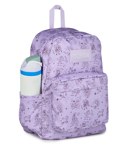 JanSport SuperBreak Plus Backpack - Horoscope Horizons / Pastel Lilac