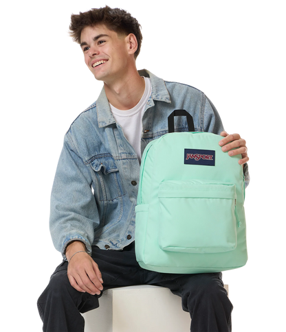JanSport SuperBreak Plus Backpack - Magic Mint