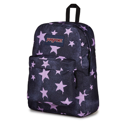 JanSport SuperBreak Plus Backpack - Spray Stars Pastel Lilac