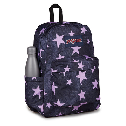 JanSport SuperBreak Plus Backpack - Spray Stars Pastel Lilac