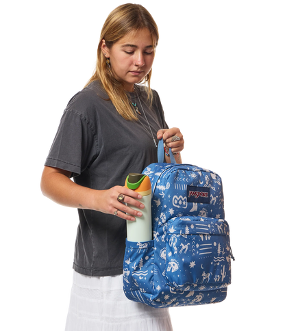 JanSport SuperBreak Plus Backpack -  Yeehaw and Horse / Elemental Blue