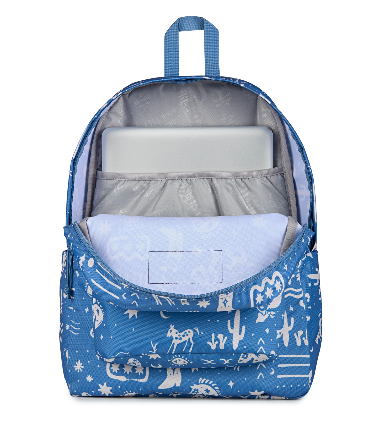 JanSport SuperBreak Plus Backpack -  Yeehaw and Horse / Elemental Blue