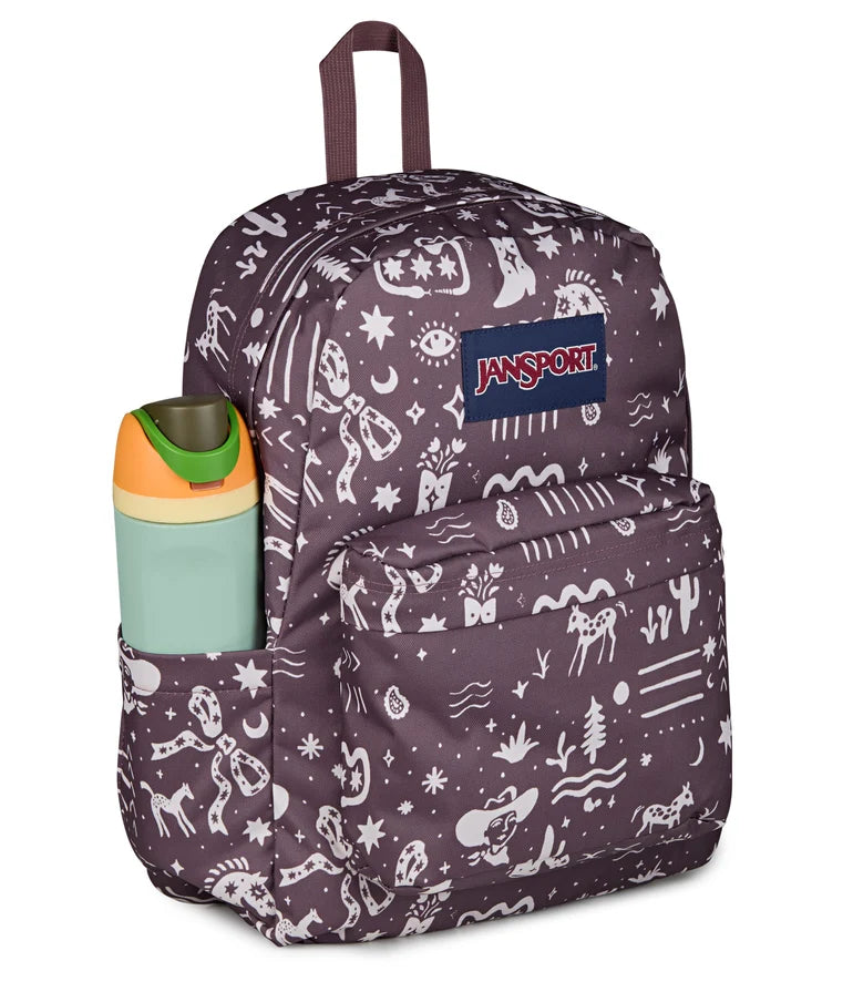 JanSport SuperBreak Plus Backpack - Yeehaw and Horse / Mahogany
