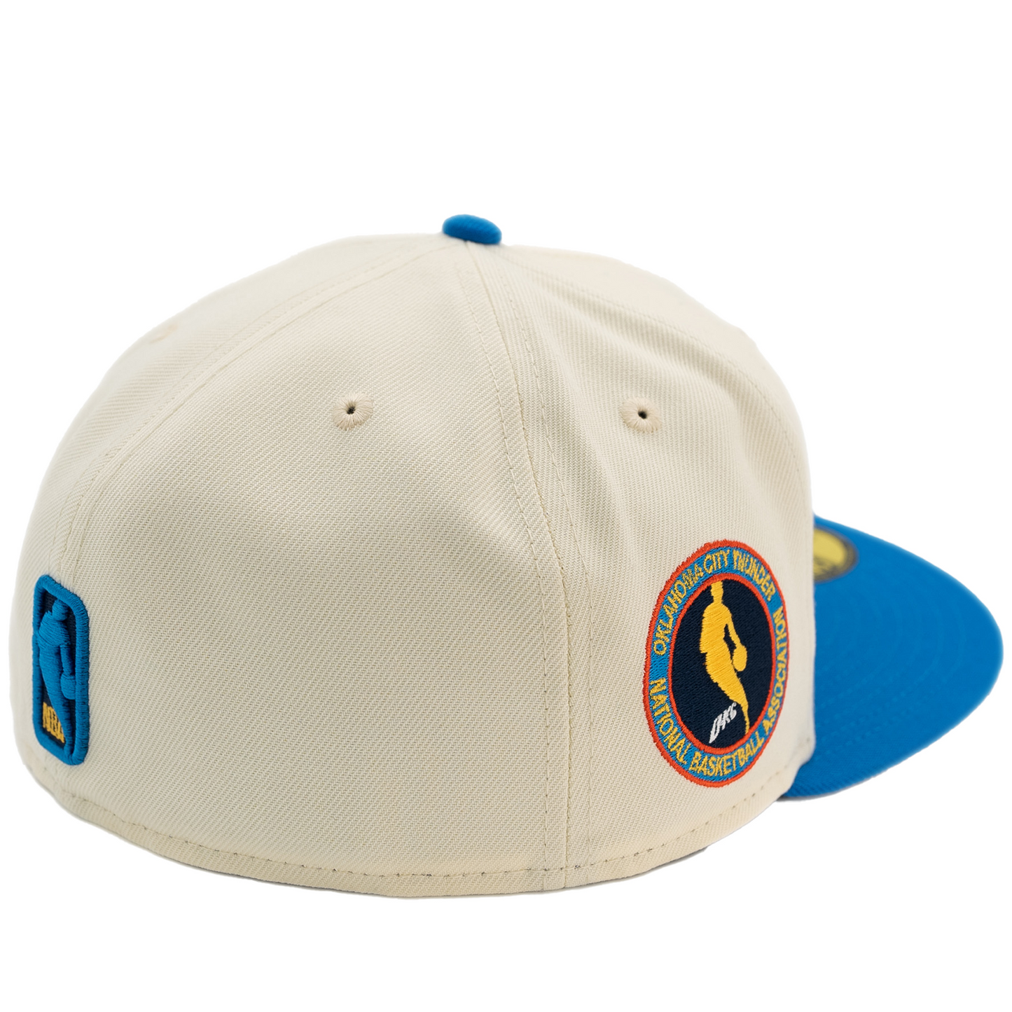 New Era Oklahoma City Thunder 59Fifty Fitted Hat - Chrome/ Blue