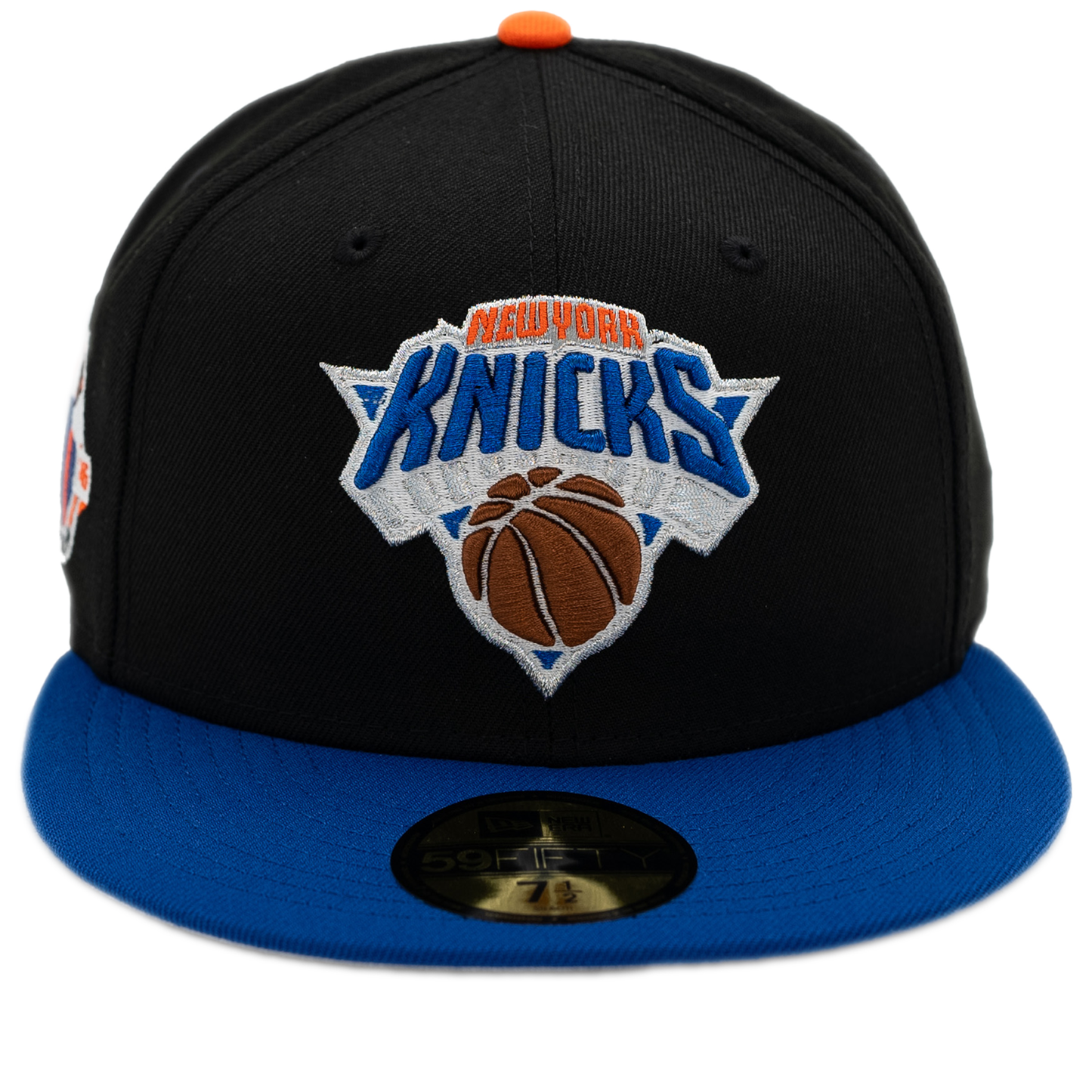 New Era New York Knicks 59Fifty Fitted Hat - Black/ Blue