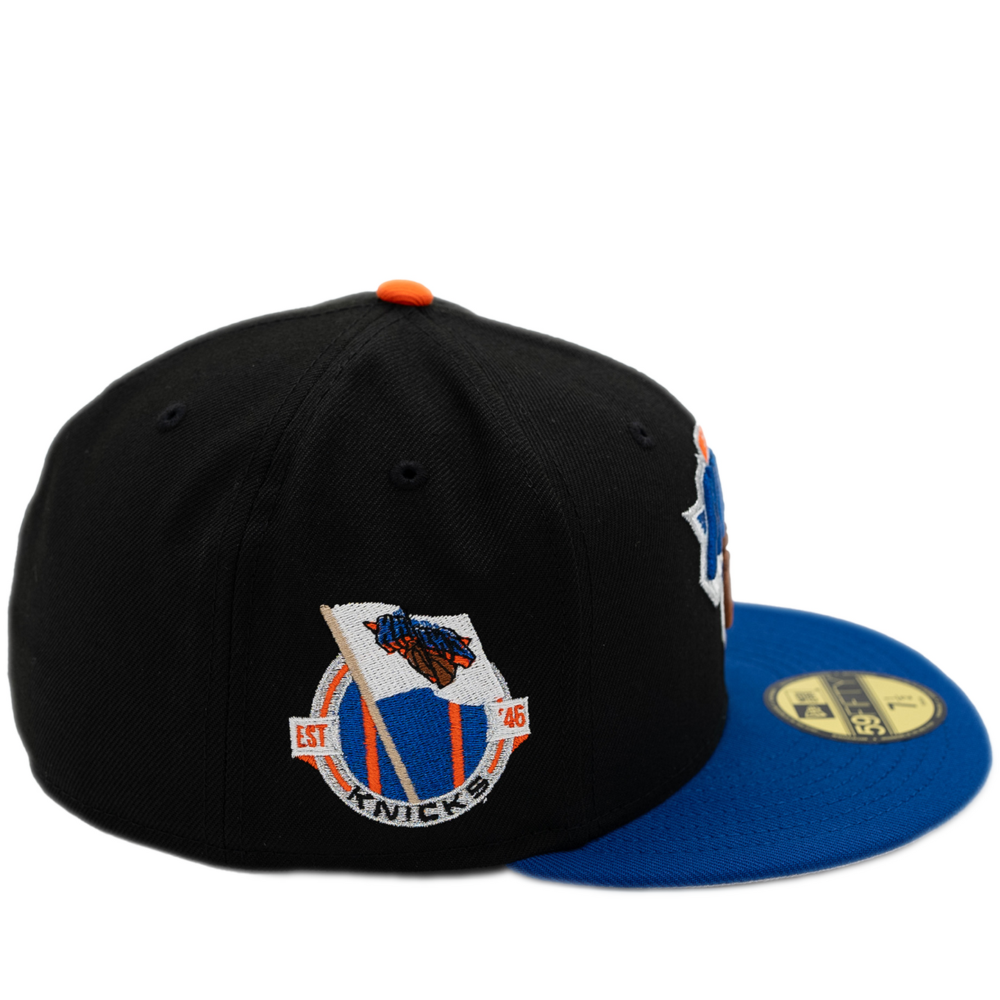 New Era New York Knicks 59Fifty Fitted Hat - Black/ Blue