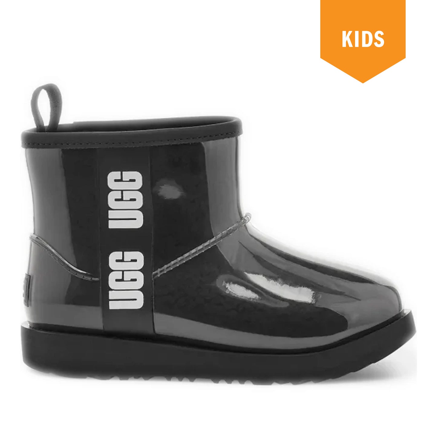 Kids Ugg Classic Clear Mini II Boot - Black